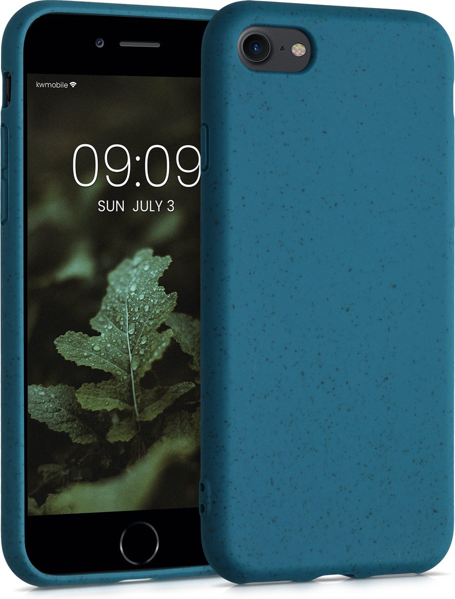 kalibri hoesje geschikt voor Apple iPhone SE (2022) / iPhone SE (2020) / iPhone 8 / iPhone 7 - backcover voor smartphone - Caribisch blauw