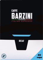 Barzini Koffiecups - Italian Espresso Decaf - 80 cups