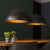 Crea Hanglamp 2x Ø60 Dome / Charcoal - Industrieel lampen  - Design Plafond lamp