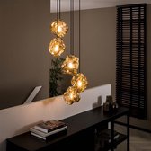 Hanglamp Eetkamer 5L Saxum getrapt / Chromed glas - Industrieel hanglampen - industriële Design Plafond lamp