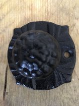 1 deurknop - pommel Gietijzer-zwart