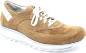 Durea 6213 682 8950 cognac suède sneaker in wijdte E