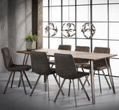 Hoyz | Eetkamertafel 160 V-poot eiken bruin