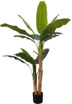 Bananen Kunstplant 150 cm Hoge Kwaliteit | Bananenboom Kunstplant | Kunstplanten voor Binnen | Grote Kunstplant