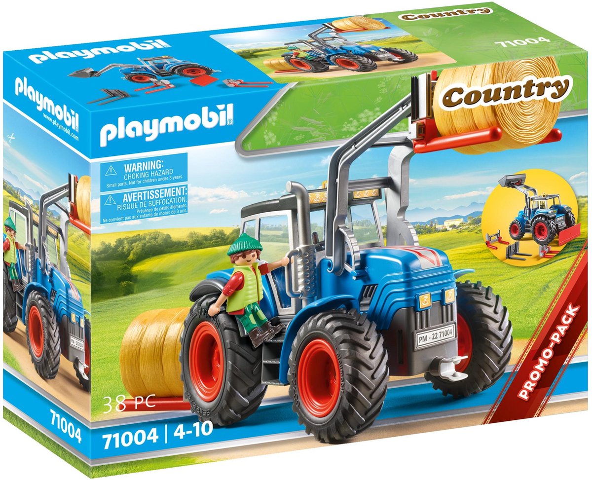 PLAYMOBIL Country Grote tractor met toebehoren - 71004 - PLAYMOBIL