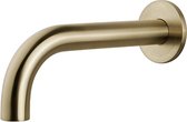 Klea Inbouw Baduitloop Rond 25cm 1/2″ Geborsteld Messing
