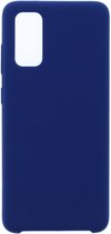 LuxeBass Hoesje geschikt voor Samsung Galaxy S20 Plus siliconen hoesje - Blauw
