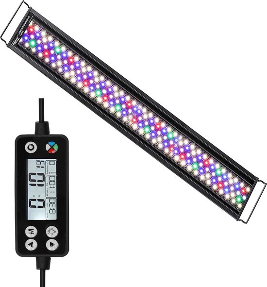 vidaXL Lampe à LED pour aquarium 50-60 cm aluminium IP67
