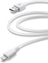 Cellularline - Usb kabel, Apple lightning 3m, wit