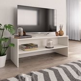 Decoways - Tv-meubel 100x40x40 cm spaanplaat wit
