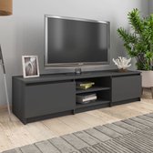 Decoways - Tv-meubel 140x40x35,5 cm spaanplaat grijs