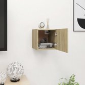 Decoways - Tv-wandmeubel 30,5x30x30 cm sonoma eikenkleurig