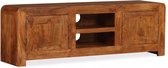 Decoways - Tv-meubel 120x30x40 cm massief hout met sheesham afwerking