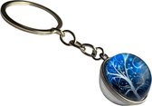 Cozy Cake® - Sleutelhanger Tree Of Life - Glazen Bol - Nightsky