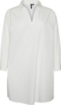 Vero Moda Curve VMSIENNA LS POLO SHIRT - K CURVE Dames Blouse - Maat 46