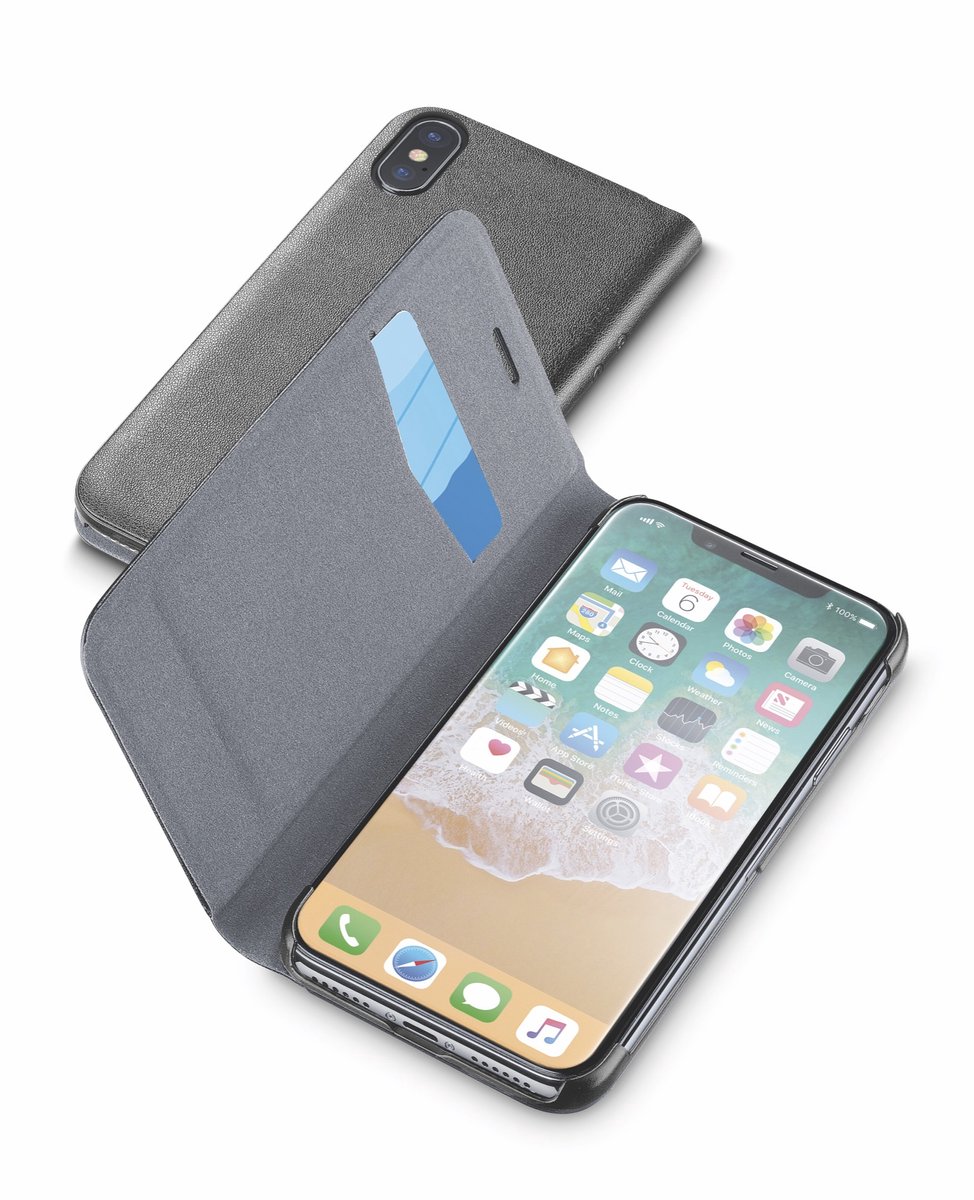 Apple iPhone X bookcase Essential zwart