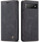 Google Pixel 6 Pro hoesje - Wallet Case - Zwart - Caseme