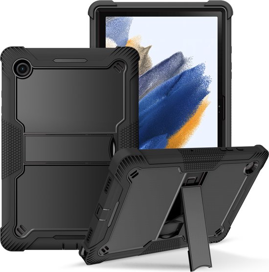 Gastvrijheid Gezond pijn Cazy Samsung Galaxy Tab A8 hoes - 10.5 inch - Shock Proof Tablet case -  Zwart | bol.com
