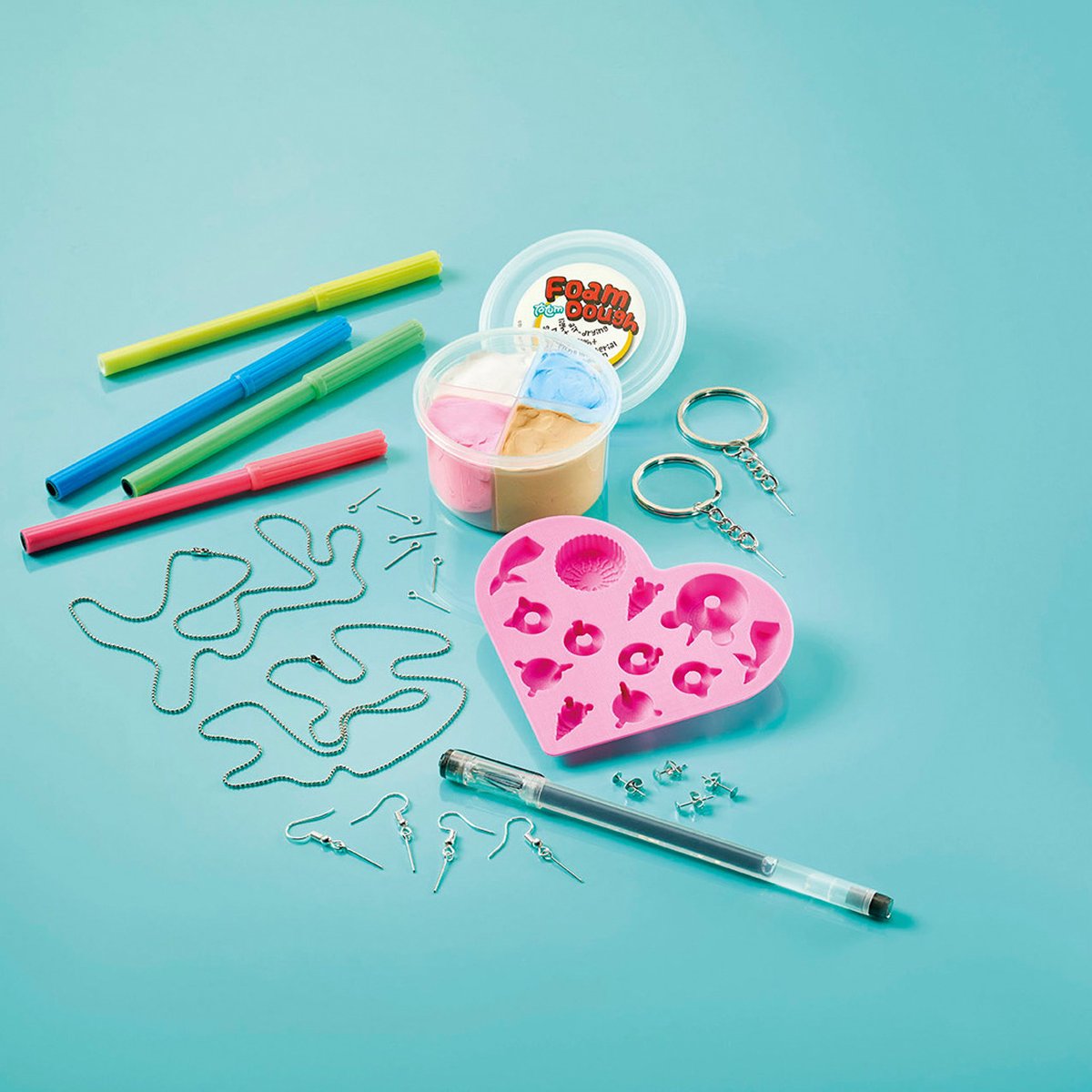 Totum knutsel koffertje kawaii sieraden, armbandjes maken - Sweet Charm Factory - creatief speelgoed meisjes vanaf 5 jaar cadeau tip — afbeelding 4