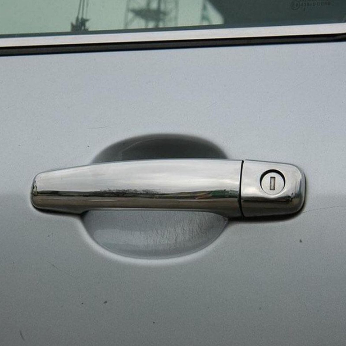 Chrome Deurhendels cover set deurontgrendelingshendel Voor Peugeot 307 HB-SW 2001-2008 4st
