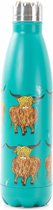 Eco Chic - Thermal Bottle (thermosfles) - T09 - Teal - Highland Cow