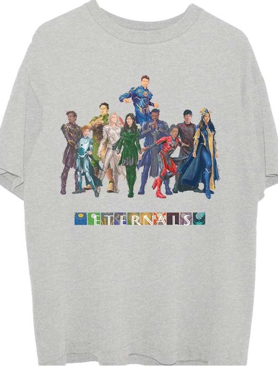 Marvel Eternals - Characters Heren T-shirt - M - Grijs