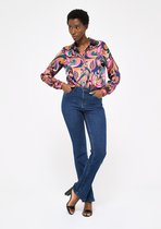 LOLALIZA Bootcut jeans - Donker Blauw - Maat 34