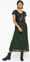 LOLALIZA Lange plissé-rok - Khaki - Maat M