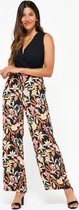 LOLALIZA Tweedelige jumpsuit met bloemen - Zwart - Maat 40