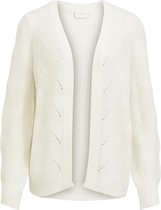 Vila Vest Vienia L/s Knit Cardigan/su - Noos 14064834 White Alyssum Dames Maat - L