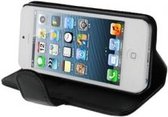 Leder Beschermtasje Elegant Book Zwart voor Apple iPhone 5/5S