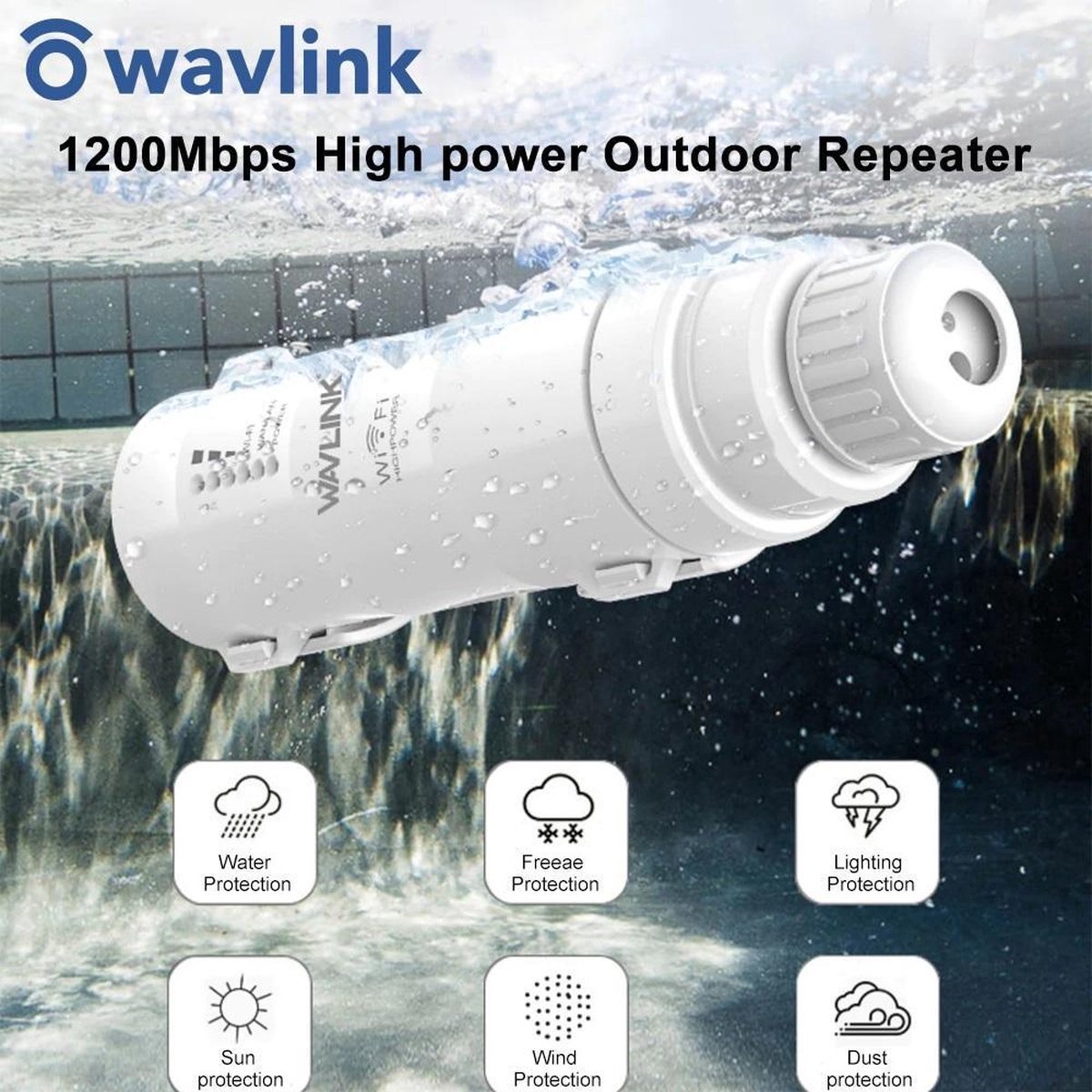 Wavlink AC1200 Wavlink High Power Outdoor Wifi Router/Ap - afbeelding 3