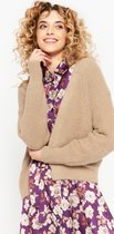 LOLALIZA Cardigan - Taupe - Maat XL