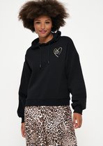 LOLALIZA Oversized hoodie - Zwart - Maat S
