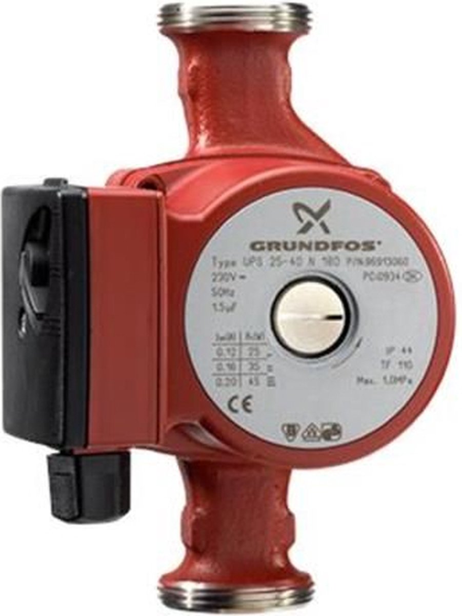Grundfos UPS N tapwaterpomp - 25-80 180