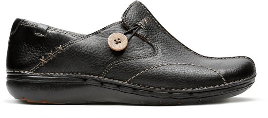 Clarks Dames Instappers - Zwart - Maat 37