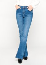 LOLALIZA Wijduitlopende skinny jeans - Blauw - Maat 36