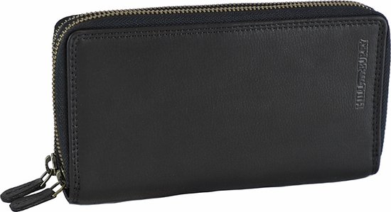 STILORD Alissa Elegante portemonnee voor dames, groot, 26 kaartvakken en veel vakken, portemonnee met ritssluiting, RFID-bescherming, portemonnee, extra muntvak, echt leer, zwart, Large, Portemonnee