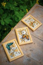 Vervaco Miniatuur kit Vlinders en bloemen borduren (pakket) PN-0144770