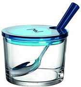 Montana Jampot 10 cm + Lepel Blauw/Glas