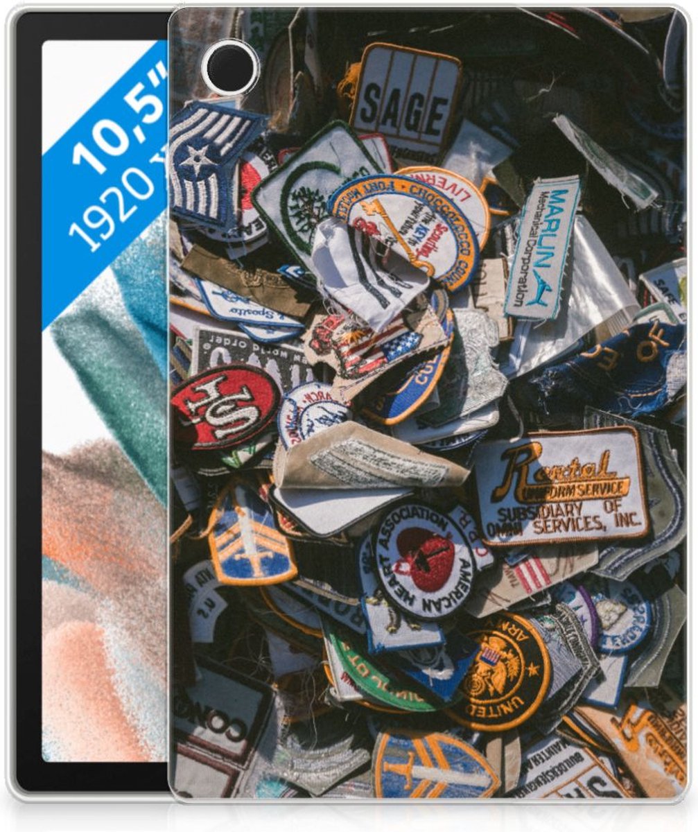 Samsung Galaxy Tab A8 2021/2022 Tablet Backcover met foto Badges