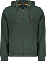 Haze & Finn Vest Hoodie Full Zip Mc16 0416 Scarab Green Mannen Maat - L