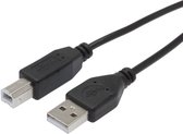 APM USB 2.0 Kabel USB-A / USB-B - Male / Male - Zwart - 1.8m