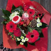 Kerstboeket luxe | 30 stelen - Incl. gratis kaartje | Kerstdecoratie voor binnen | BloomitUp