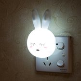 Kinder nachtlampje wit konijn voor baby of kinder kamer