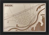 Houten stadskaart van Rheden