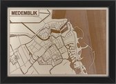 Houten stadskaart van Medemblik