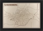 Houten stadskaart van 's-Heerenberg