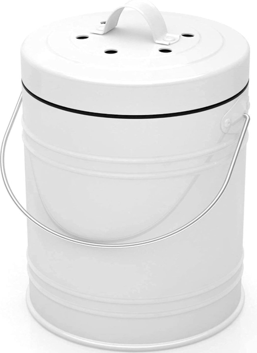 Compostemmer met 5 liter binnenemmer, actieve koolfilter, biologische