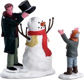 Lemax - Sharp-dressed Snowman -  Set Of 2 - Kersthuisjes & Kerstdorpen